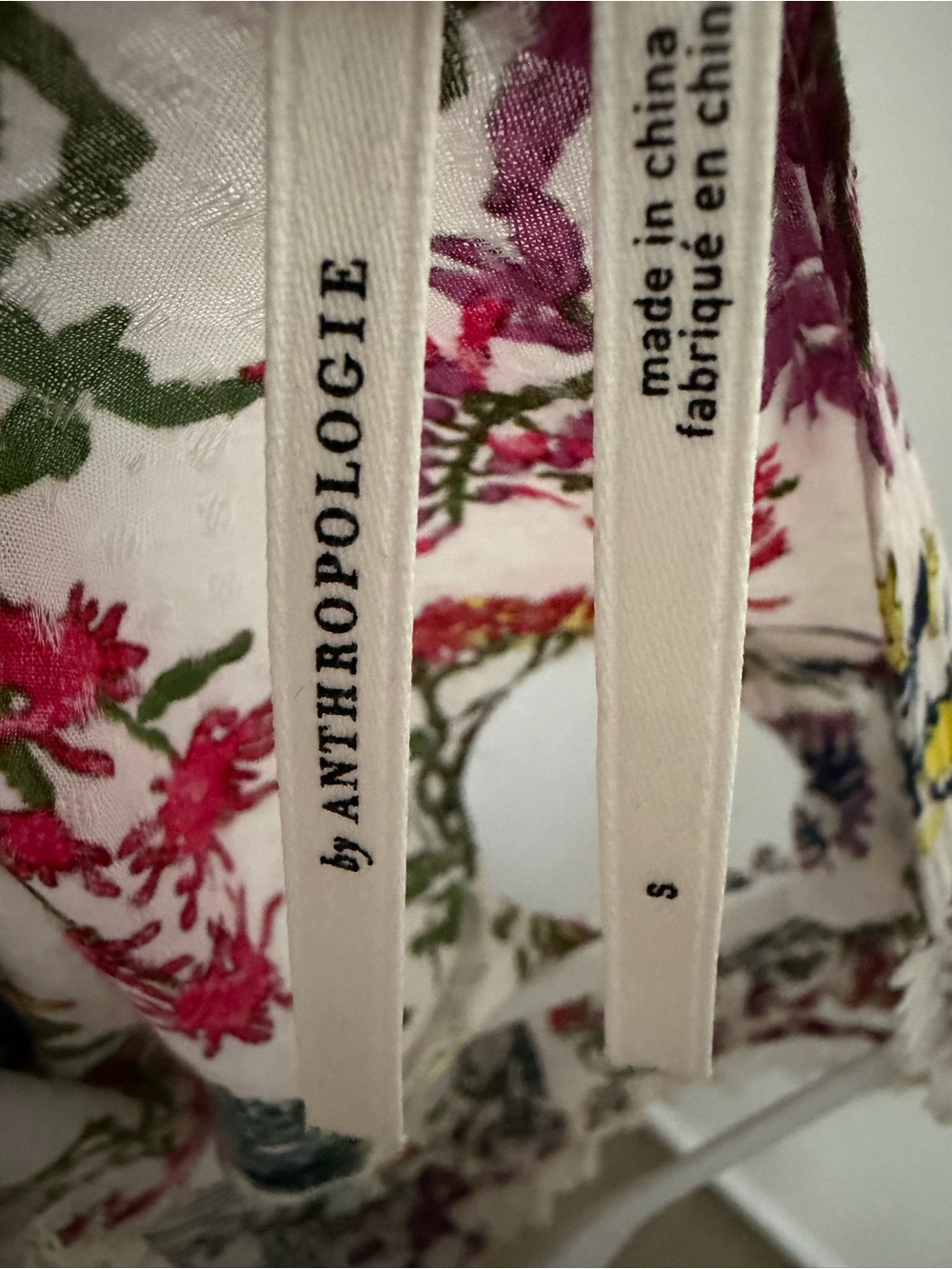 Anthropologie White Floral Tie-Front Maxi Dress - Picture 2 of 8